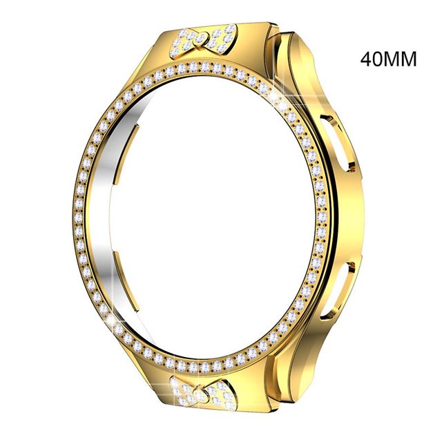 40mm Cubierta protectora del anillo del bisel del diamante cristalino de Smartwatch Shell para Galaxy-watch 4