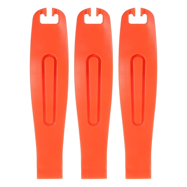 3 piezas de palancas de neumáticos para bicicleta ultra resistentes y ligeras, herramienta de extracción de neumáticos de POM, naranja