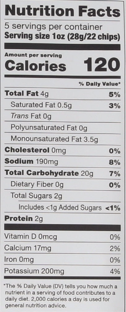 Popchips Potato Chip - Sour Cream - Onion , 5 Oz