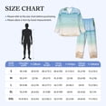 thumbnail image 4 of Yiaed Starfish in Beach Print Men’s Pajamas Set - Long Sleeve Button Down Sleep Shirt and Pajama Bottoms Sleepwear Set Mens Pjs Sets Men's Pajama Bottoms-Large, 4 of 7