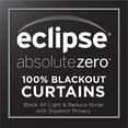thumbnail image 6 of Eclipse Luxury Cotton Velvet 100% Blackout Rod Pocket Back Tab 84" x 50" Curtain Window Panel in Black, 6 of 7