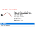 thumbnail image 2 of Engine Camshaft Position Sensor Connector - Compatible with 2001 - 2006 BMW 325Ci 2002 2003 2004 2005, 2 of 2
