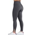 thumbnail image 4 of Women's High Waist Yoga Pants 4 Way Stretch Split Leg Design Leggings, 4 of 7