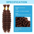 thumbnail image 2 of Cabello trenzado SOYI HAIR Deep Water Wave, 100 g, 56 cm, marrón, 2 of 6