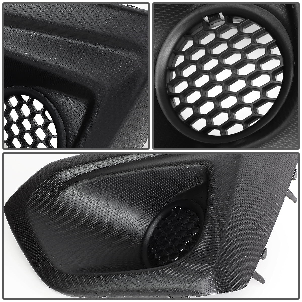 DNA Motoring For 2012-2014 Subaru Impreza Front Bumper Fog Light Lamp Bezel Cover Pair (Non WRX & STI Models Only)