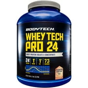 BodyTech Whey Tech Pro 24 Protein Powder - Protein Enzyme Blend with BCAA's to Fuel Muscle Growth & Recovery, Ideal for Post-Workout Muscle Building - Strawberry Shortcake (5 Pound)