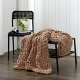 thumbnail image 4 of Donna Sharp Chenille Knitted Mink Throw, 4 of 10