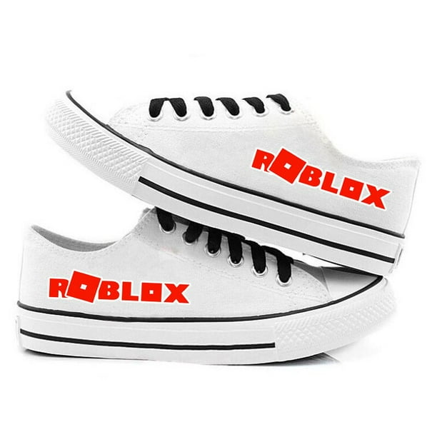 Virtual World Roblox-zapatos bajos de lona para hombre y mujer, calzado informal, color negro, regalo de cumpleaños