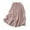 BH22 Light Pink, variant on Curuila Womens Long Skirt Elastic Waisted Comfortable Solid Color Med Length Skirt With Embroidered Light Pink Size L