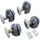 thumbnail image 1 of 4-Pack Glass Door Rollers for Shower Enclosures - Single Wheel Pulley Replacement Hardware, 1 of 5