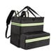 thumbnail image 5 of Mochila expandible Perfecl para pizza Bolsa de entrega portátil térmica Verde expandible, 5 of 8