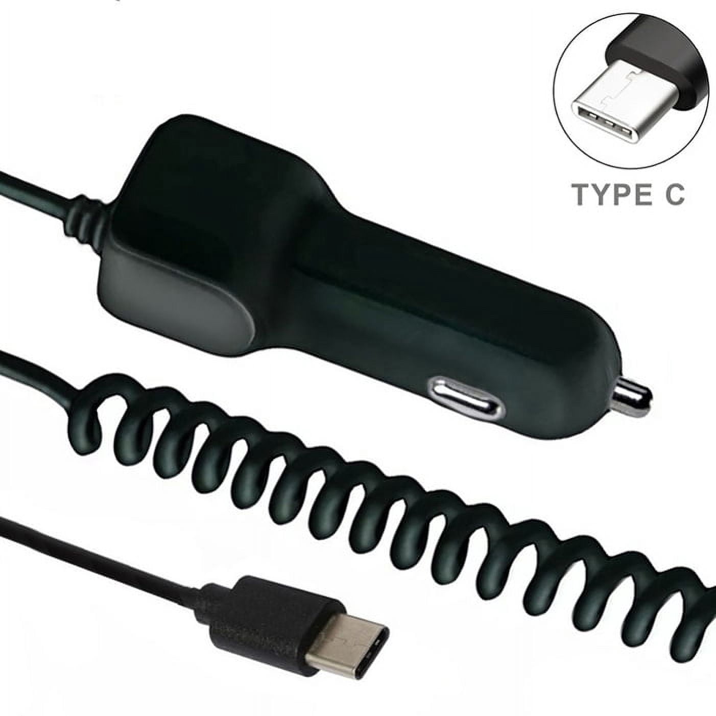 Type-C 3.1A Charger w Dash Non-Slip Car Mount M1P for Nokia 7.1, 8, 3.1 Plus - OnePlus 5T, 6, 6T, 7 Pro - Razer Phone 2 - RED Hydrogen One - Samsung Galaxy S9 Plus, S8+ S8, active S10e S10