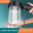 thumbnail image 2 of Bathroom High-pressure Shower Head 5 Modes Adjustable Faucet Aerator Water Saving, 2 of 5