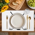 thumbnail image 4 of Golf Ball Placemats Set of 8, Minimalist Golf Club Abstract Simple Retro Placemats for Dining Table, Place Mats for Kitchen Tabletop, Waterproof Wipeable Dining Table Mats Set, 4 of 9