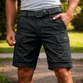 thumbnail image 2 of Sevevn Men's Cargo Shorts Multi-Pocket Utility Shorts with Belt Loops Casual Twill Work Shorts, 2 of 9