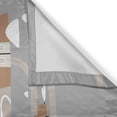 thumbnail image 3 of Ambesonne Nordic Kitchen Curtains, Snowy Mountains Scandinavian, 55"x36", Pale Grey Umber and Dust, 3 of 3