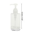 thumbnail image 4 of Unique Bargains 1 Pc Simple Square Soap Pump Dispenser for Bathroom Laundry Rooms 150ml Clear, 4 of 6
