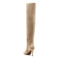 thumbnail image 3 of JESSICA SIMPSON Womens Almond Beige Cushioned Abrine Pointed Toe Stiletto Zip-Up Dress Boots 5.5 M, 3 of 4