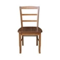 thumbnail image 4 of Set of 2 Solid Wood Madrid Ladderback Chairs in Distressed Oak, 4 of 11