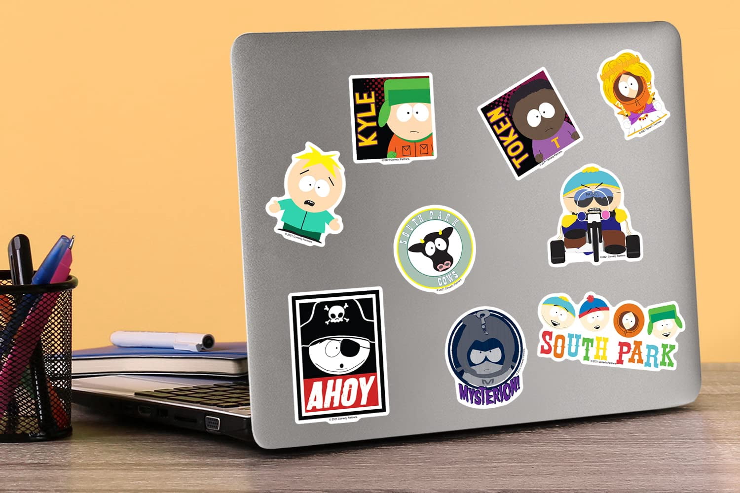 South Park Officially Licensed Sticker Pack  Die Cut Large Deluxe Vinyl Stickers Variety Pack for Laptop, Water Bottle, Scrapbooking & Indoor/Outdoor Use  Set of 100