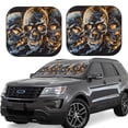 thumbnail image 1 of Fotbe Fiery Skull Trio Juego de 2 Piezas de Parasoles para Parabrisas | Bloqueador Solar para Auto | Accesorios Plegables para Protección Solar Interior-Medium, 1 of 6