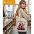 thumbnail image 3 of Aesthetic Tote Bag for Women Girls, Besties Coworker Gifts Tote Bag for Her, Medium Size with Inner Pocket, 3 of 6