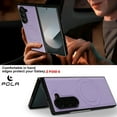 thumbnail image 5 of ELEHOLD Case for Samsung Galaxy Z Fold 4, Shockproof Magnetic Case Hard PC Slim Phone Cover,Purple, 5 of 11
