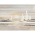thumbnail image 2 of Pinto, Patricia 24x19 Black Ornate Wood Framed with Double Matting Museum Art Print Titled - The Cove and Sailboats, 2 of 4