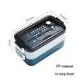 thumbnail image 1 of Boîte à Lunch à 2 Couches en Acier Inoxydable, Récipient à Lunch Chauffable au Micro-Ondes, Boîte de Rangement pour Aliments, Boîte Bento pour Écoliers, Enfants, Employés de Bureau, PP Bleu, 1 of 6