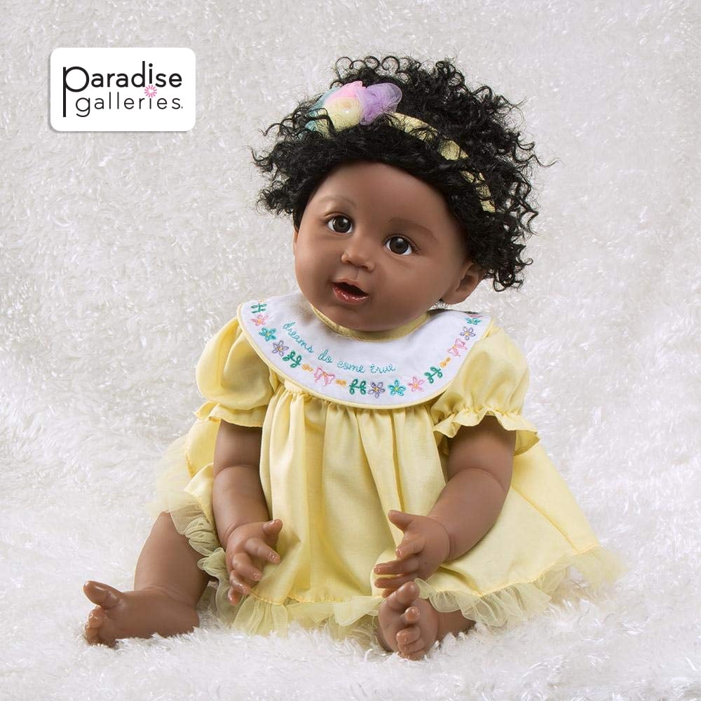 baby doll with rainbow hair