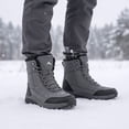 thumbnail image 7 of Ecetana Snow Boots for Men Winter Warm Faux fur Lined Ankle Boots Outdoor Hiking Shoes, 7 of 7