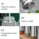 thumbnail image 4 of 2 Pcs Stainless Steel Salt & Pepper Shakers with Adjustable Lids for Spices, 4 of 5