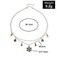 thumbnail image 2 of Collar con colgante de árbol de Navidad de cristal con campanas de colores delicados para mujeres y hombres, joyería de regalo de fiesta de clavícula de Navidad a la moda WD.WDQZL Hogar, 2 of 5