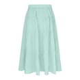 thumbnail image 2 of Lutiedan Girls' Maxi Skirts Tiered Elastic Waist Drawstring Flowy Skirts Ruffle Pleated Casual Summer Long Skirts Size 3-15, 2 of 7