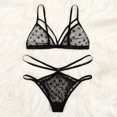 thumbnail image 4 of Everyday Bras for Women Women's Lace Camisole Shorts Set Sleepwear Large Men Underwear 5xl Lace Curtain Set 63 Lace Lingerie Shorts Set Lace Pajama Set for Women Fruit Pack Lace Bandeau Bra Black L, 4 of 7