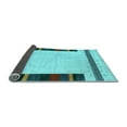 thumbnail image 2 of Ahgly Company Indoor Rectangle Solid Light Blue Modern Area Rugs, 2' x 5', 2 of 4