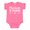 Hot Pink, variant on Cheerleader in Training Boys or Girls Baby Bodysuit