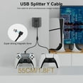 thumbnail image 5 of Jinsinto Display Stand For Ps Vr2 Headset & Controllers, Storage Bracket With 2-in-1 Charging Cable For Ps5 Slim/ps5 Console, 5 of 5