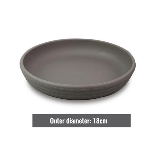 Pot de Fleurs Rond pour Plante Succulente Soucoupe Plateaux Fournitures Décor