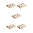 thumbnail image 2 of Maytalsory Rustic Wood Earring Card Holder with Tray for Jewelry Display Showcasing Collection 8 Pair Cream 5Set, 2 of 6