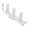 thumbnail image 2 of BRIGHTFUFU 4Pcs Barn Door Bottom Guide Black Plastic Floor Guide for Smooth Sliding Cabinet Doors, 2 of 8