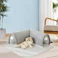 thumbnail image 1 of Cama túnel para gatos domésticos Perfecl Gris M pequeña mediana y grande, 1 of 8