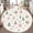 Color 4, variant on Washable Non Slip 6ft Round Rug, Whimsical Woodland Animals Flowers Circle Area Rugs with Tassels Carpet for Nursery Bedroom Living Room Playroom Tent rug Tent Castle
