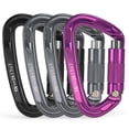thumbnail image 3 of 24KN Twist Locking Gate Carabiner Heavy Duty Auto Lock Carabiner Outdoor D-ring Buckle Climbing Rappelling, 3 of 8