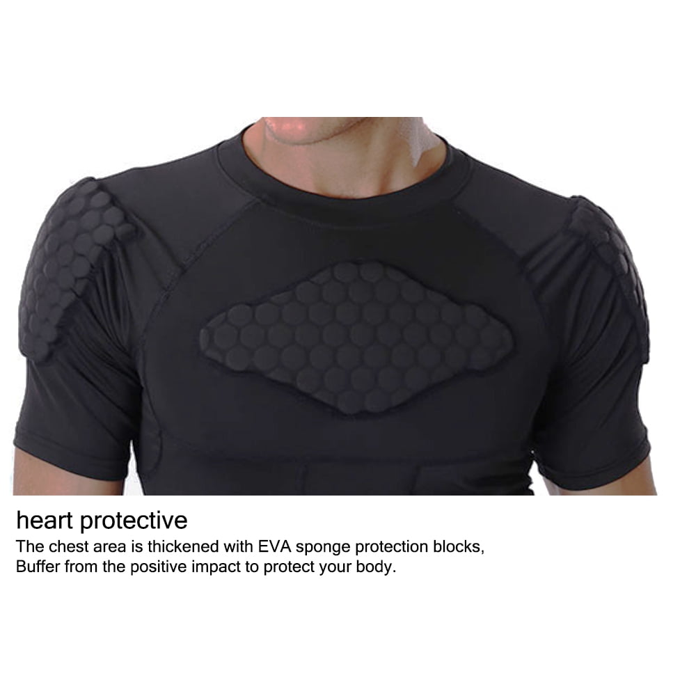HAIYUE Men Protective Full-Body Jersey padded compression shirt football  Chest Protector for Football of size M
