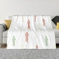 thumbnail image 1 of XMXT Throw Blanket, Abstract Pine Leaf Graffiti Machine Washable Blankets for Sofa, 50 x 40 inches, 1 of 9