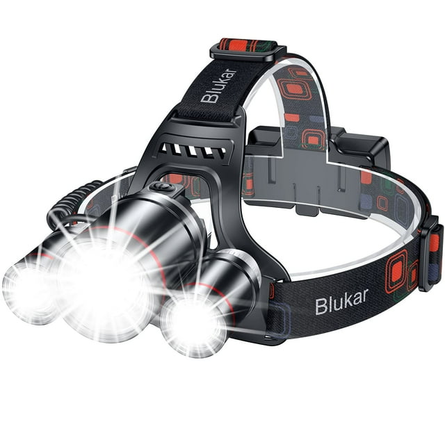 Linterna frontal Blukar LED superbrillante recargable durante más de 20 horas