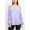 LAVENDER, variant on Floral + Ivy Off Shoulder Tiered Long Sleeve Rayon Peasant Top by Curated Brands
