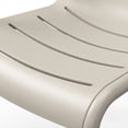 thumbnail image 5 of Taupe Stackable Dining Chairs Set with Padded Seat and Modern Design, 2-Piece, 5 of 6