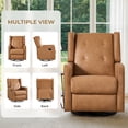 thumbnail image 6 of Bonzy Home Swivel Rocking Chair, Rocker Recliner Chair, Glider Chair, Manual Recliner for & Living Room，Brown, 6 of 9